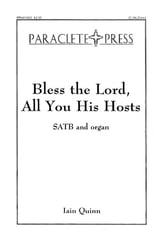 Bless the Lord All You His Hosts SATB choral sheet music cover